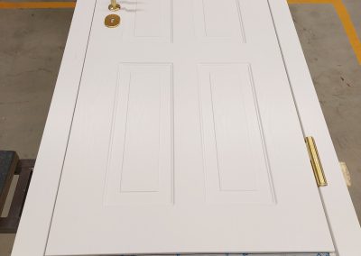 custom made security apartment door with painted panel