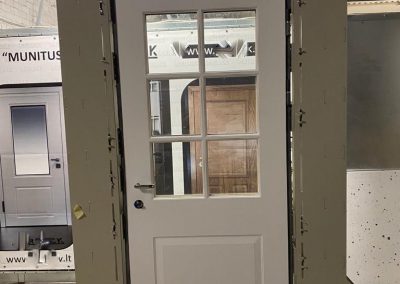 security door with glass, quality control