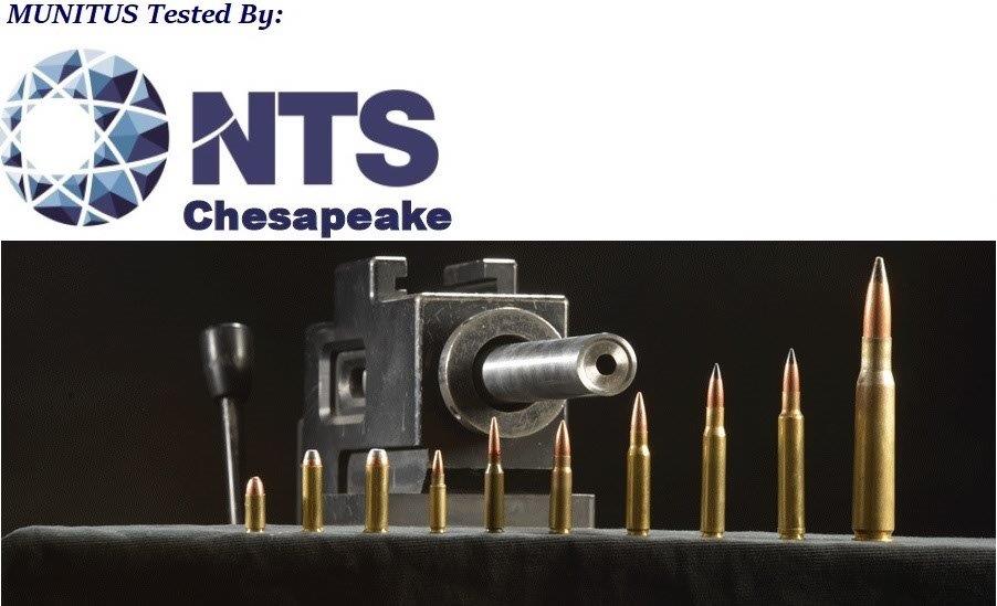 Munitus tested by NTS Chesapeake ballistic resistance